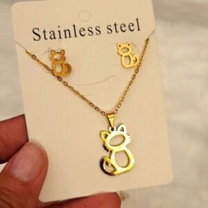 Cat Jewelry Set
